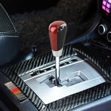 Universal Carbon Fiber Texture Leather Hole Pattern Car Gear Shift Knob Modified Shifter Lever Knob