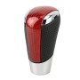 Universal Carbon Fiber Texture Leather Hole Pattern Car Gear Shift Knob Modified Shifter Lever Knob