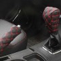 5 PCS Car Hand Brake Cover Shift Knob Gear Stick Cushion Sets Rear View Mirror Sets Cover Car Accessory Interior Decoration Pad(Red)