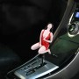 Универсальная сексуальная форма красоты Руководство ABS или автоматическая ручка переключения передач с тремя резиновыми крышками, подходящими для всего автомобиля (красный)
