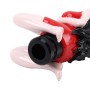 Универсальная сексуальная форма красоты Руководство ABS или автоматическая ручка переключения передач с тремя резиновыми крышками, подходящими для всего автомобиля (красный)