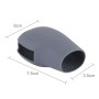 Rubber Car Hand Brake Head Cover Shift Knob Gear Stick Cushion Cover Car Accessory Interior Decoration Pad(Grey)