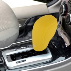 Rubber Car Hand Brake Head Cover Shift Knob Gear Stick Cushion Cover Car Accessory Interior Decoration Pad(Yellow)