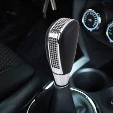 Universal Car Gear Shift Knob Modified Car Gear Shift Knob Auto Transmission Shift Lever Knob Imitation Diamond Decoration Metal Gear Knobs