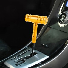 Universal Car Thread T-shaped Gear Head Gear Shift Knob(Gold)
