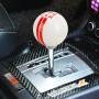 Universal Vehicle Ball Shape Modified Resin Shifter Manual 5-Speed Gear Shift Knob(Red)