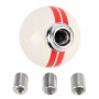 Universal Vehicle Ball Shape Modified Resin Shifter Manual 6-Speed Left-R Gear Shift Knob(Red)