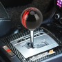 Universal Vehicle Ball Shape Modified Resin Shifter Manual 6-Speed Right-R Gear Shift Knob(Black Red)