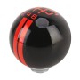 Universal Vehicle Ball Shape Modified Resin Shifter Manual 6-Speed Right-R Gear Shift Knob(Black Red)