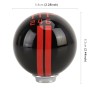 Универсальная форма модифицированной формы шарика автомобиля Модифицированная ручка с переключением смолы с 6-ступенчатой ​​ручкой для переключения передач (черный красный)