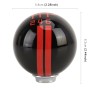 Universal Vehicle Ball Shape Modified Resin Shifter Manual 6-Speed Right-R Gear Shift Knob(Black Red)