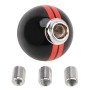 Universal Vehicle Ball Shape Modified Resin Shifter Manual 6-Speed Right-R Gear Shift Knob(Black Red)