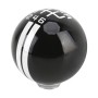Универсальная форма шарика автомобиля Модифицированная ручка с переключением смолы с 6-ступенчатой ​​ручкой для переключения передач (черный белый)