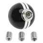 Universal Vehicle Ball Shape Modified Resin Shifter Manual 6-Speed Right-R Gear Shift Knob(Black White)