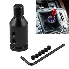 Car Threaded Shifter Gear Shift Knob Adapter 12 x 1.25 (Black)