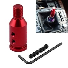 Car Threaded Shifter Gear Shift Knob Adapter 12 x 1.25 (Red)