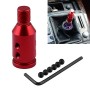 Car Threaded Shifter Gear Shift Knob Adapter 12 x 1.25 (Red)