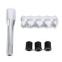 Universal Car Twisted Pattern Gear Head Gear Shift Knob (Silver)