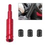 Car Modification Shift Lever Heightening Gear Shifter Extension Rod M10x1.5 (Red)