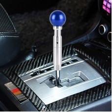 Universal Car Pressable Telescopic Gear Head Gear Shift Knob, Length 18.5cm (Blue)