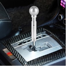 Universal Car Pressable Telescopic Gear Head Gear Shift Knob, Length 18.5cm (Silver)