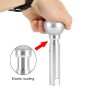 Universal Car Pressable Telescopic Gear Head Gear Shift Knob, Length 18.5cm (Silver)