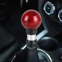 Universal Car Pressable Telescopic Carbon Fiber Gear Head Gear Shift Knob, Length: 9.5cm (Red)