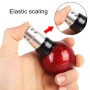 Universal Car Pressable Telescopic Carbon Fiber Gear Head Gear Shift Knob, Length: 9.5cm (Red)