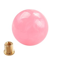 Car Manual Shifter Gear Shift Knob with Adapter M8 x 1.25 (Pink)