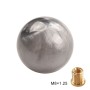 Car Manual Shifter Gear Shift Knob with Adapter M8 x 1.25 (Grey)