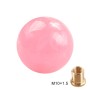 Car Manual Shifter Gear Shift Knob with Adapter M10 x 1.5 (Pink)