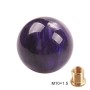 Car Manual Shifter Gear Shift Knob with Adapter M10 x 1.5 (Purple)