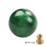 Car Manual Shifter Gear Shift Knob with Adapter M10 x 1.25(Dark Green)