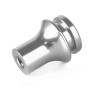 Car Gear Head Adapter Gear Lever Base Connector Stopper M12x1.25 with 3 Copper Adapter (Silver)