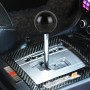 Universal Small Steel Cannon Shape Manual or Automatic Gear Shift Knob Fit for All Car (Black)