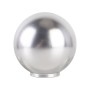 Universal Small Steel Cannon Shape Manual or Automatic Gear Shift Knob Fit for All Car (Silver)