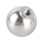 Universal Small Steel Cannon Shape Manual or Automatic Gear Shift Knob Fit for All Car (Silver)