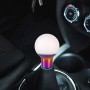 Универсальный автомобиль маленькая круглая шаричная смола + ручка переключения передач углеродного волокна (белый)