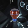 Universal Car Wood Texture Metal Shied Shift Runb (синий)