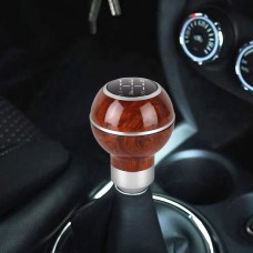 Universal Car Wood Texture Metal Gear Shift Knob (Silver)