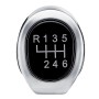 Car 6-speed Matte Silver Gear Shift Lever Knob for BMW