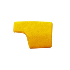 Car Suede Shift Knob Handle Cover B Version for Audi A6/A7(2019+) & SQ8(2017+) & RS6/RS7(2019+) & Q8/S8(2020+), Suitable for Left Driving(Yellow)