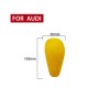 Car Suede Shift Knob Handle Cover for Audi A6 / S6 / A7(2015-2018), Suitable for Left Driving(Yellow)