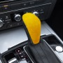 Car Suede Shift Knob Handle Cover for Audi A6 / S6 / A7(2015-2018), Suitable for Left Driving(Yellow)