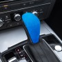 Car Suede Shift Knob Handle Cover for Audi A6 / S6 / A7(2015-2018), Suitable for Left Driving(Sky Blue)