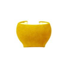 Car Suede Shift Knob Handle Cover for Audi A3(2010-2013) / Q3(2013-2018) / TTRS(2013-2020), Suitable for Left Driving(Yellow)