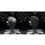 Car Suede Shift Knob Handle Cover for Audi A4(2009-2012) / A5(2008-2010) / Q5(2009-2012), Suitable for Left Driving(Black Grey)