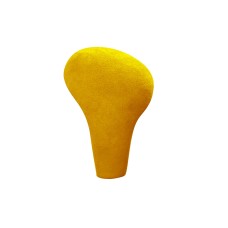 Car Suede Shift Knob Handle Cover for Audi A4(2009-2012) / A5(2008-2010) / Q5(2009-2012), Suitable for Left Driving(Yellow)