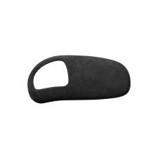 Car Suede Shift Knob Handle Cover for Audi A8(2011-2017), Suitable for Left Driving(Black Grey)