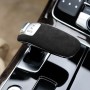 Car Suede Shift Knob Handle Cover for Audi A8(2011-2017), Suitable for Left Driving(Black Grey)